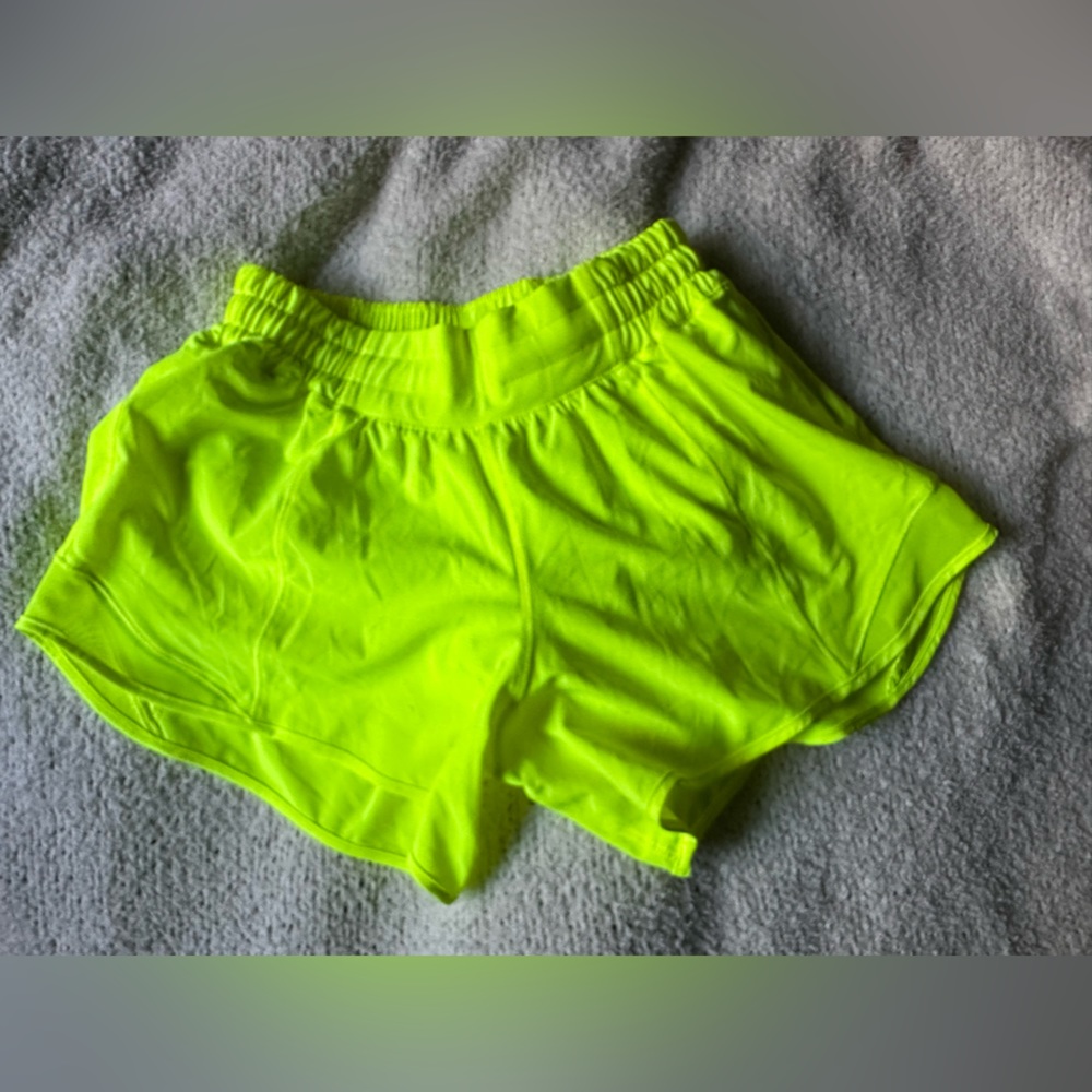 Neon lululemon shorts